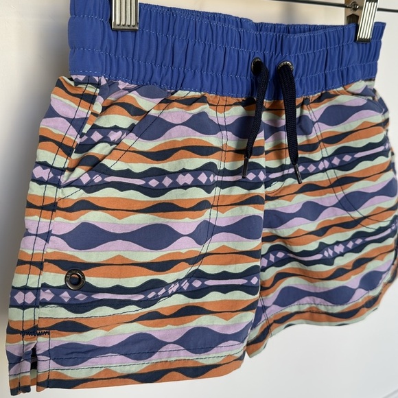 PATAGONIA Girls Costa Rica Baggies Shorts Size Small COAST HIGHWAY TIDEPOOL BLUE - Picture 2 of 9